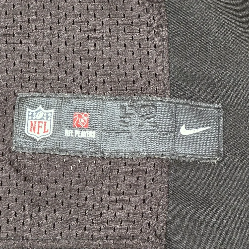 Nike Baltimore Ravens Elvis Dumervil #58 Black On Field Football Jersey Men's 52
